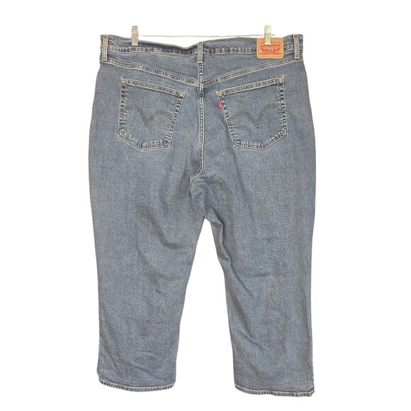 Levis Wedgie Straight Jeans Womens 24 High Rise Button Fly Denim Vintage Style - Picture 2 of 15